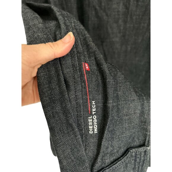 Diesel Made in Italy Mens Denim-Look Jacket With Pockets & Button Cuffs Size XL - Picture 8 of 14